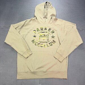 Parker McCollum Beige Hoodie Camo Logo Medium Cotton Blend Pre-Owned